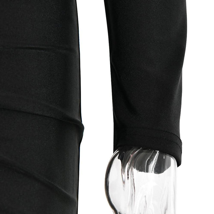 Hollow out long sleeve ruched slit solid cut out midi dress  | Festival Outfits Women