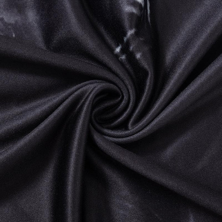 Crewneck body print contrast tank maxi dress  | Festival Outfits Women-final-sale