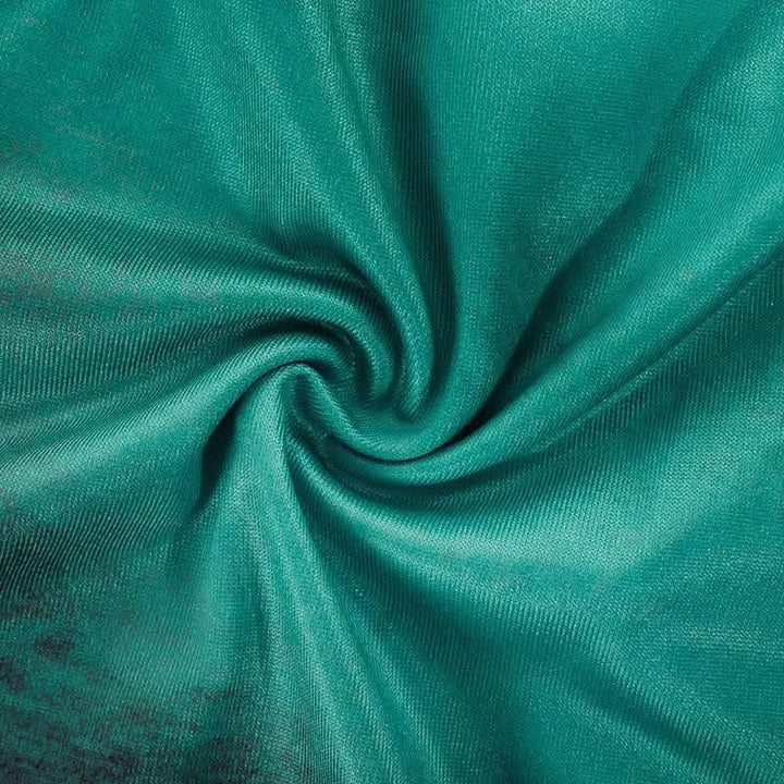 High neck long sleeve self tie backless gradient mini dress-final-sale  | Festival Outfits Women