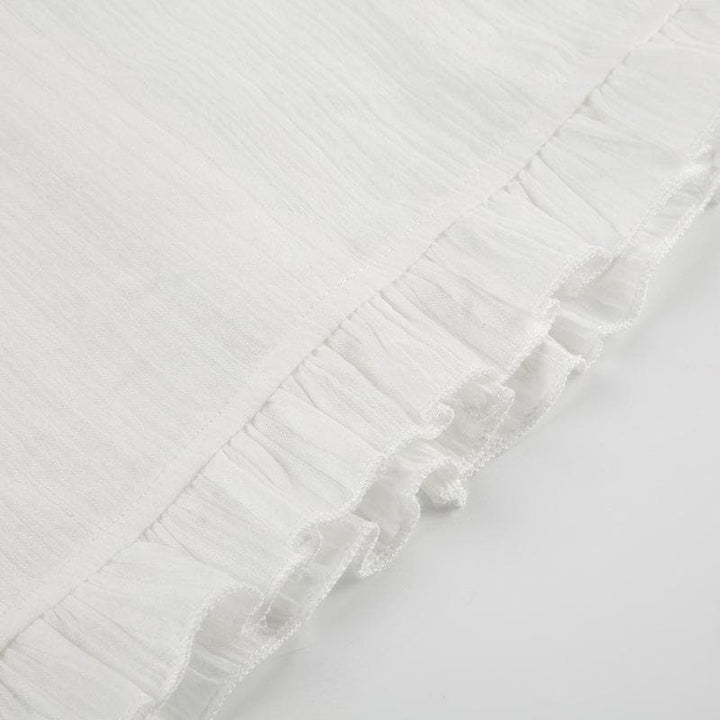 Rigar da aka yi da maɓalli mai lanƙwasa a kafada | Kayan Biki na Mata