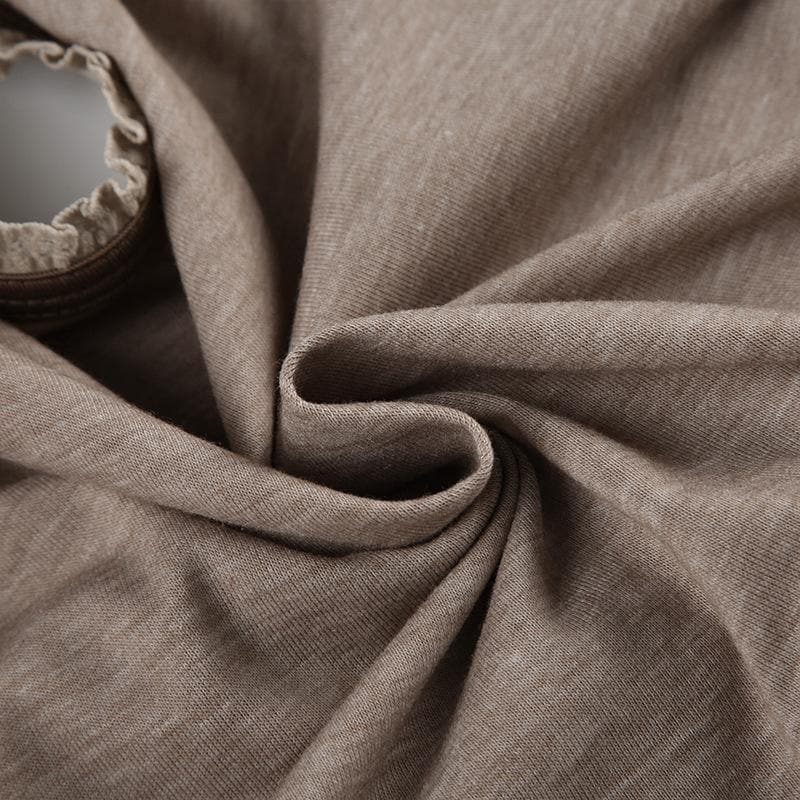 Rigunan gajeriyar riga mai maɓalli mai ɗaure da ribbed | Kayan Biki na Mata