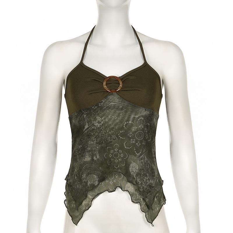 Ruffle mai kauri da aka buga da raga mai kauri | Kayan Biki na Mata