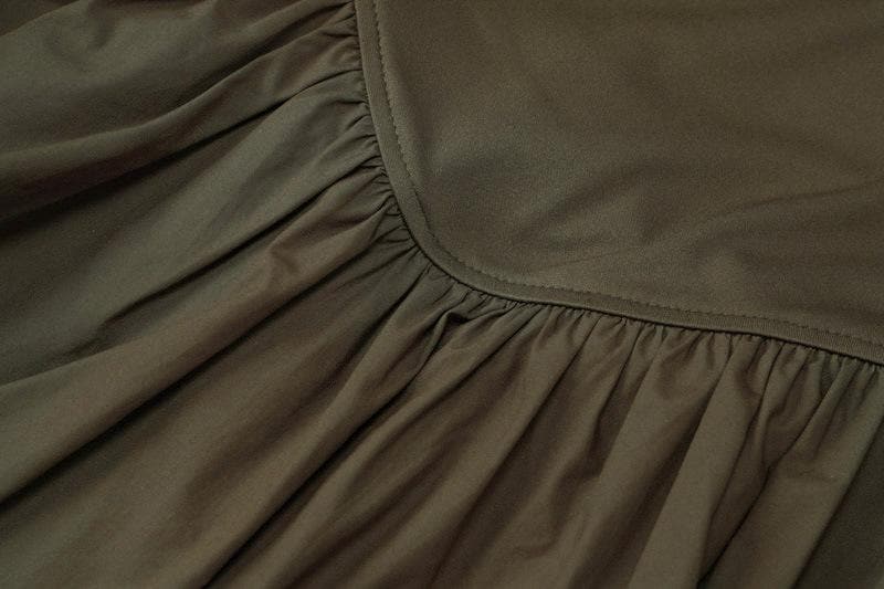 Ruched square neck solid cami mini dress  | Festival Outfits Women