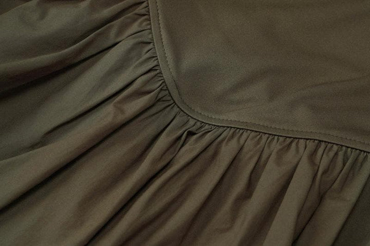 Ruched square neck solid cami mini dress  | Festival Outfits Women