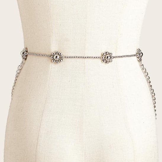 Flower beaded waist chain  | Festival Outfits Women