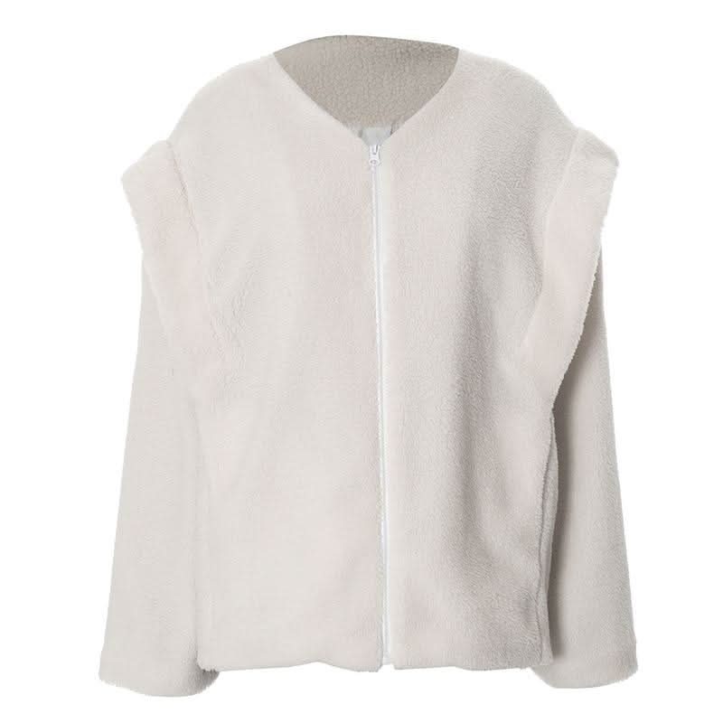 Long sleeve zip-up coat top  | Festival Outfits Women