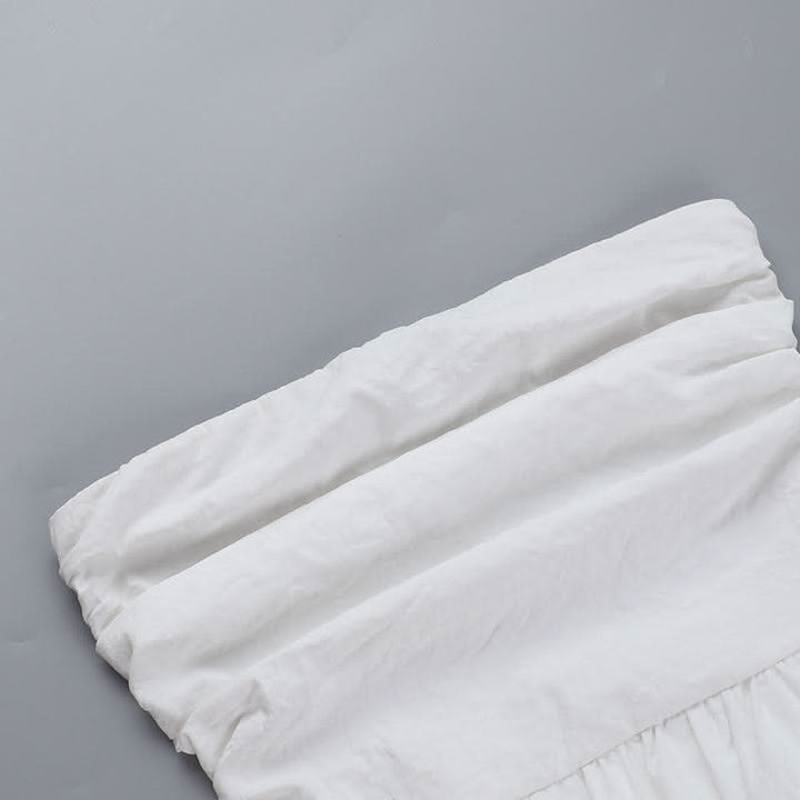 Backless ruched tube mini dress  | Festival Outfits Women