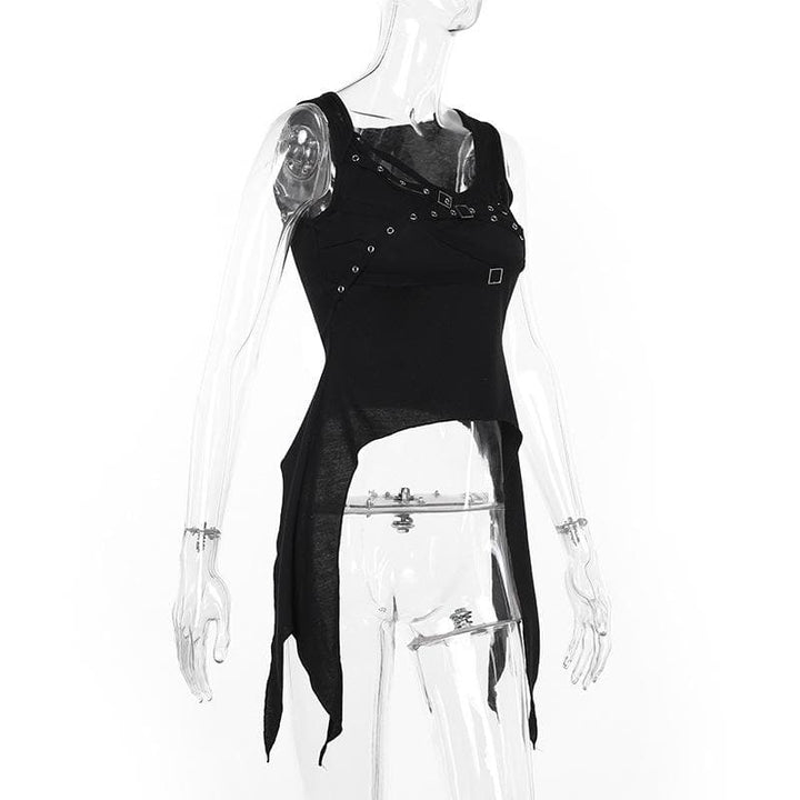 U neck cross front solid top  | Festival Outfits Women