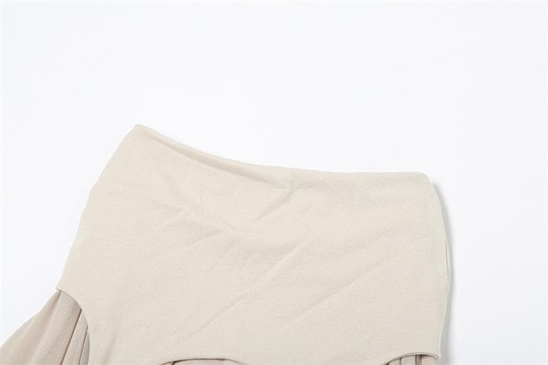 Mesh patchwork irregular midi skirt  | Festival Outfits Women