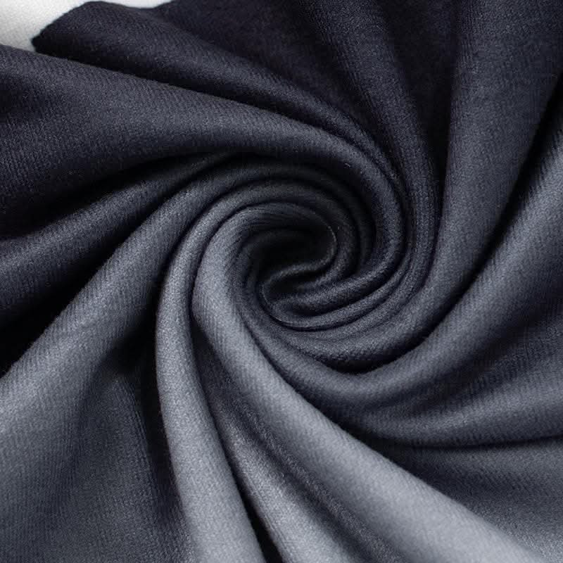 Long sleeve body print gradient crewneck contrast top-final-sale  | Festival Outfits Women