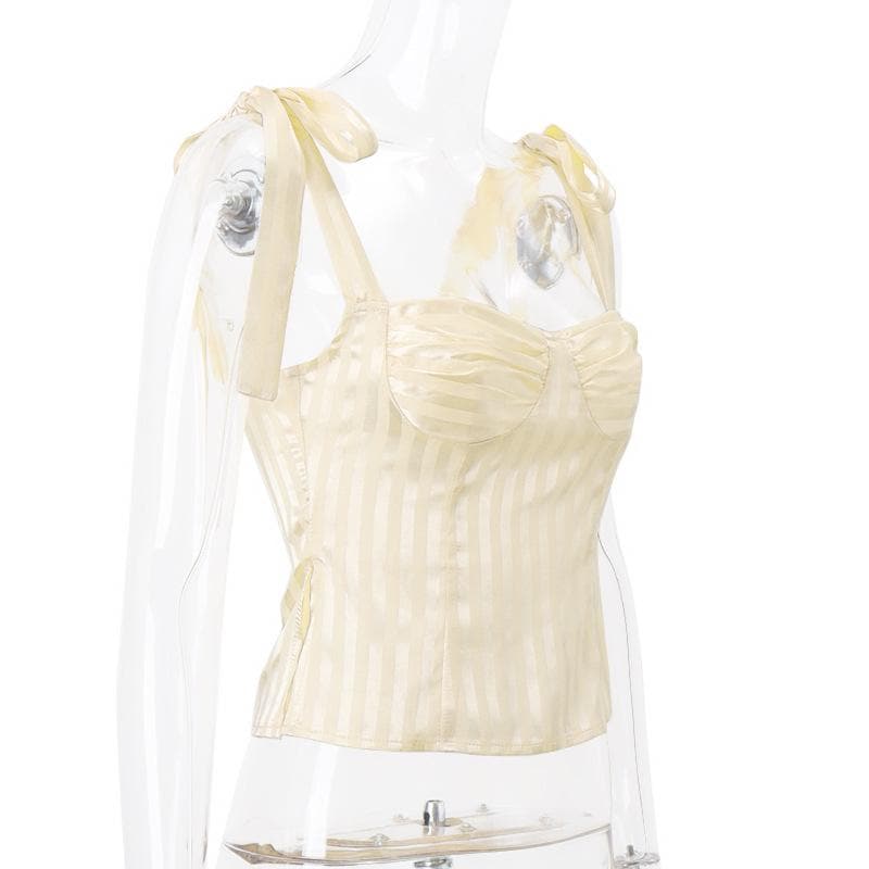 Ribbon cami mai ratsi mai kama da bowknot | Kayan Biki na Mata