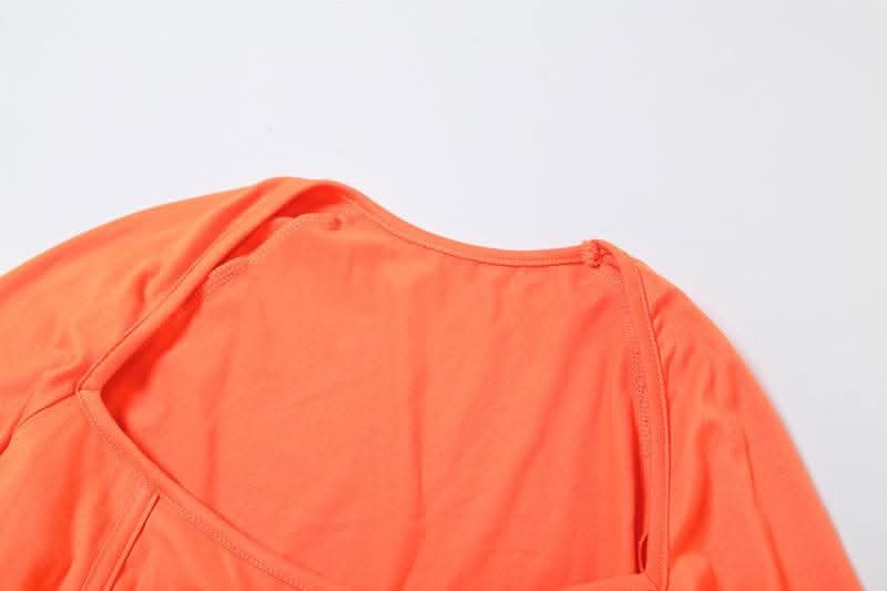 Square neck long sleeve solid corset mini dress-final-sale  | Festival Outfits Women