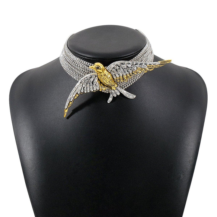 Layered swallow decor choker necklace  | Festival Outfits Women