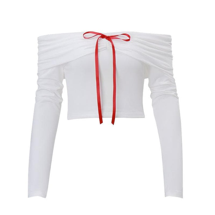 Ribbon dogon hannu mai kauri daga kafada | Kayan Biki na Mata