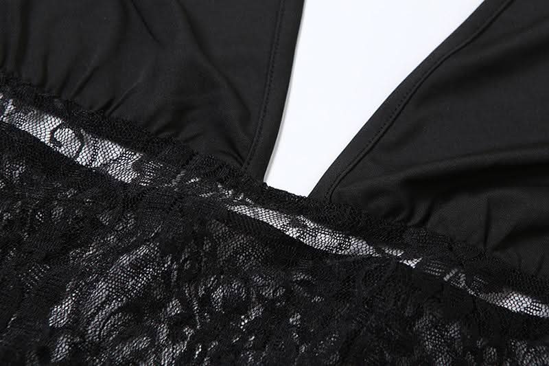 Halter v neck lace backless maxi skirt set  | Festival Outfits Women