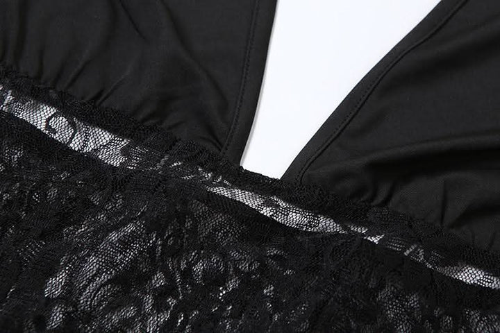 Halter v neck lace backless maxi skirt set  | Festival Outfits Women
