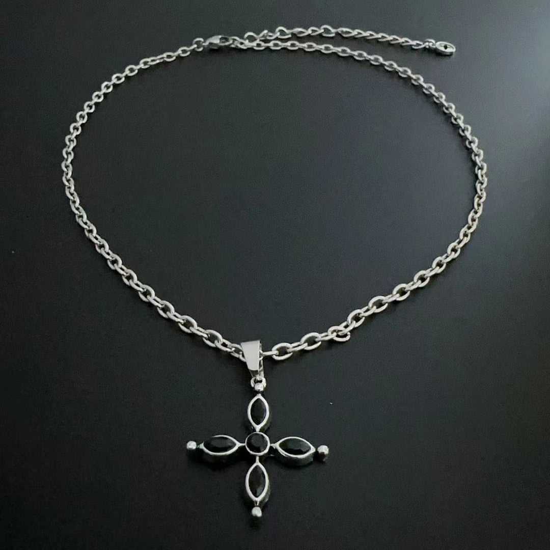 Heart cross beaded 2 pcs necklace  | Festival Outfits Women