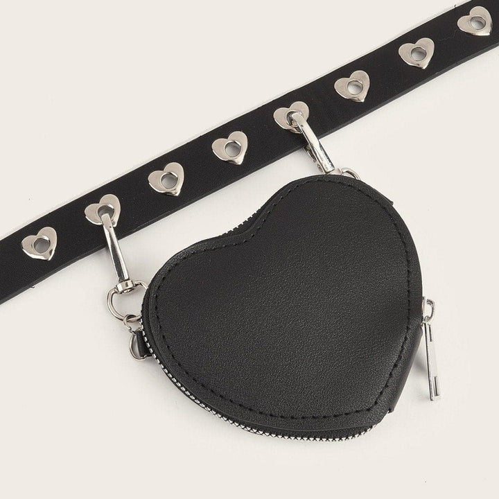 Heart hollow out bag adjustable belt  | Festival Outfits Women