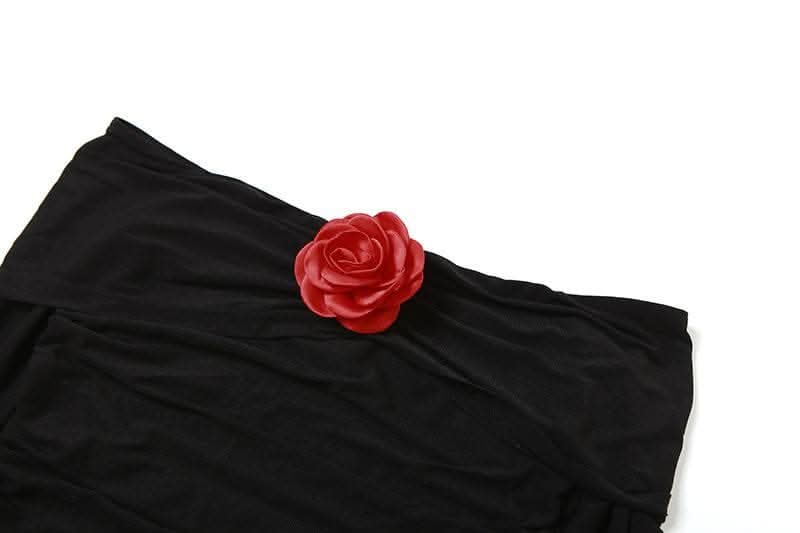 See through flower applique off shoulder ruched long sleeve top-final-sale  | Festival Outfits Women