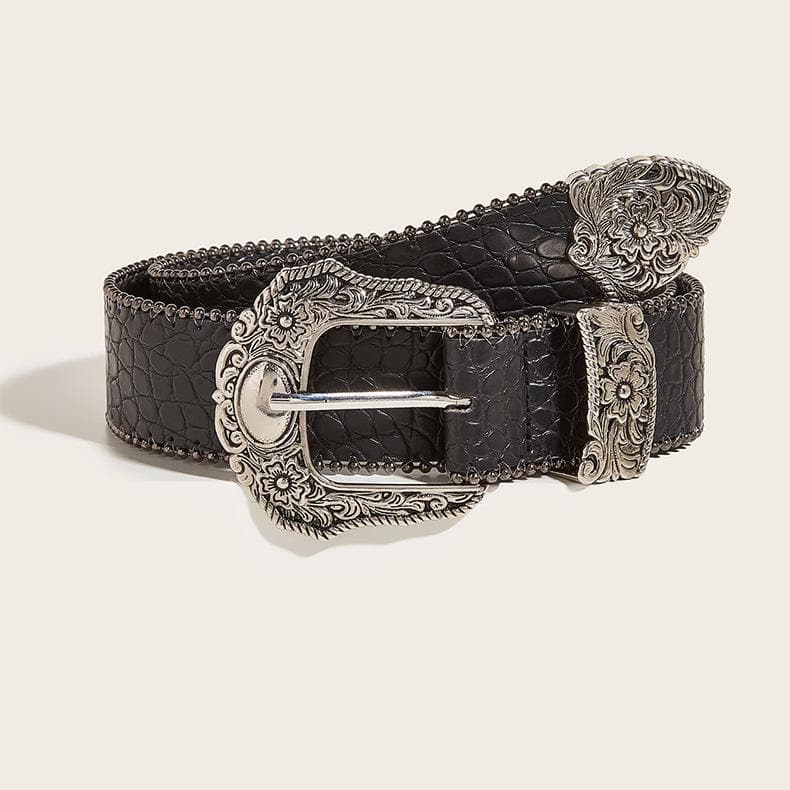 PU leather beaded adjustable belt  | Festival Outfits Women