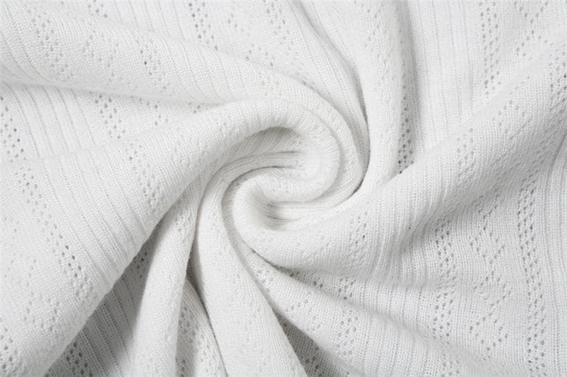 Short sleeve textured bowknot ruffle top  | Festival Outfits Women