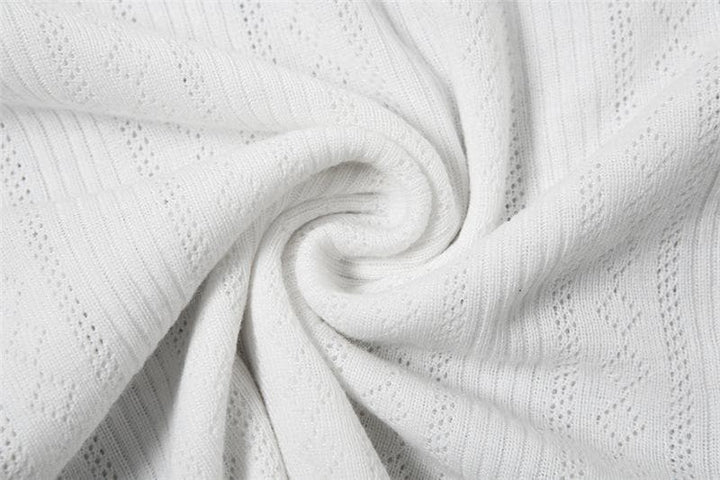 Short sleeve textured bowknot ruffle top  | Festival Outfits Women