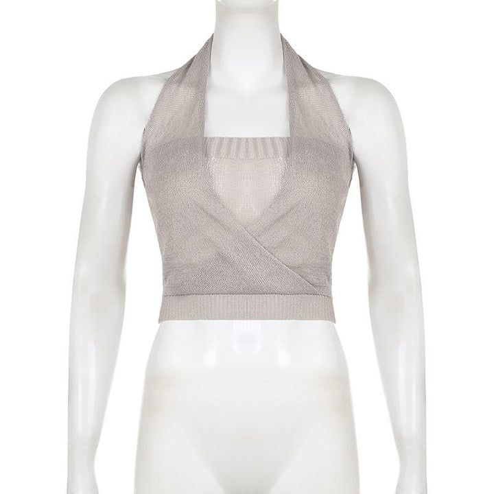 Tufafin Halter mai kauri mara baya | Kayan Biki na Mata