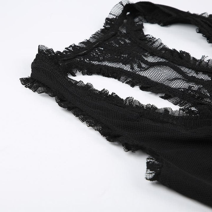 Takardar da aka yanke daga saman da aka yi da lace mai kauri ta U | Kayan Biki na Mata