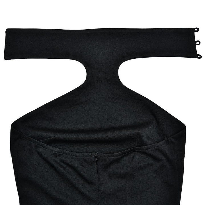 Riga mai tsayi da aka yi da zip-up mara tsari na maxi | Tufafin Biki na Mata