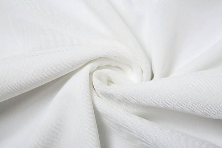 Long flared sleeve off shoulder mesh ruffle solid top  | Festival Outfits Women