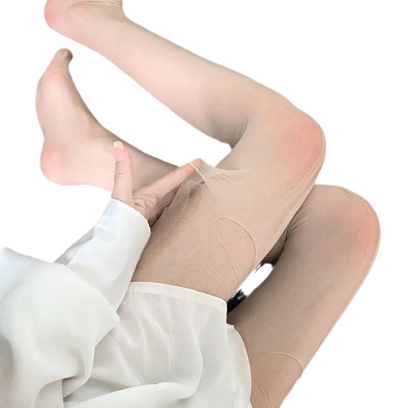 Hand ripped sheer mesh tights  | Festival Outfits Women