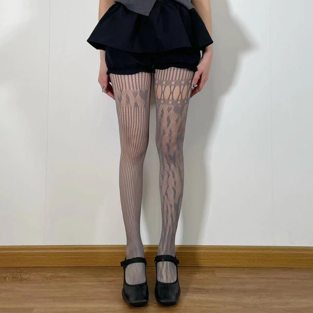 Tsarin zuciya mai ban sha'awa na fishnet mai ban sha'awa | Kayan Biki na Mata