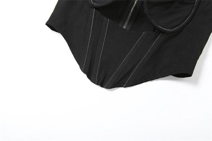 Siket ɗin siket mai kyau na zip-up cami | Kayan Biki na Mata