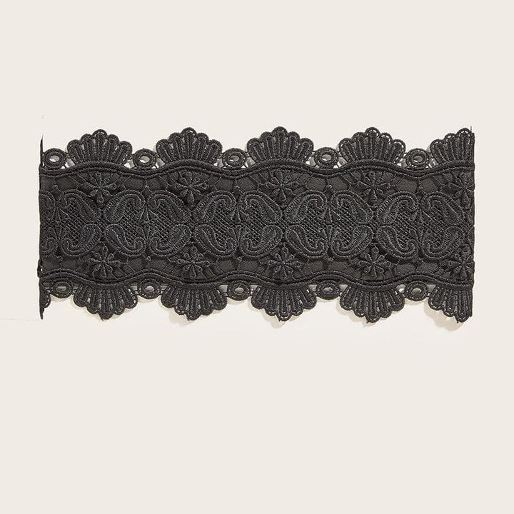 Lace solid adjustable corset  | Festival Outfits Women