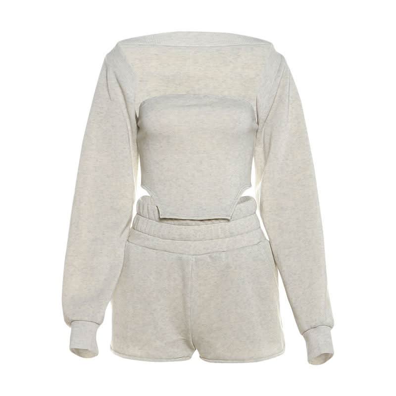 Long sleeve shrug short pant set  | Festival Outfits Women