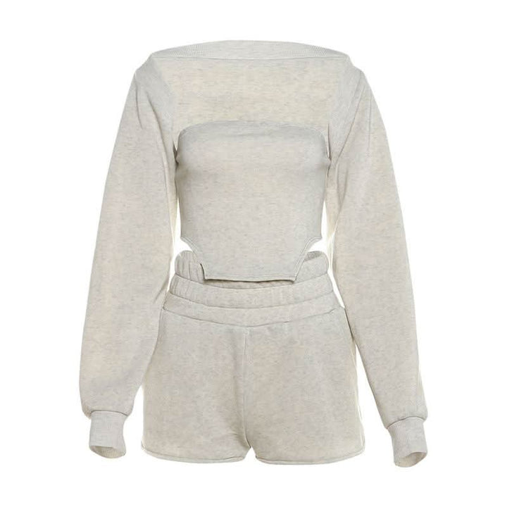 Long sleeve shrug short pant set  | Festival Outfits Women