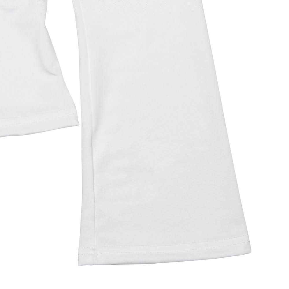 Lace hem long sleeve v neck ribbon ruched top  | Festival Outfits Women
