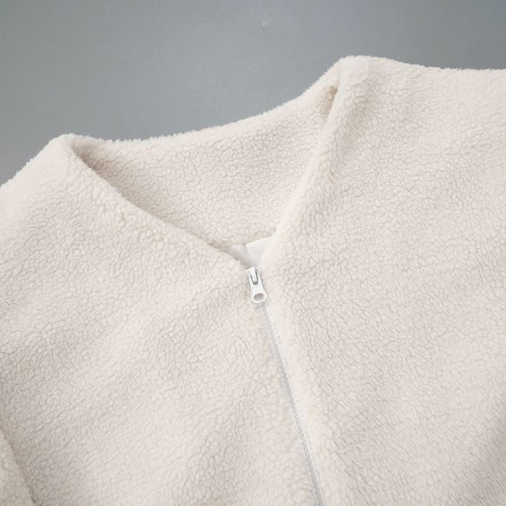 Long sleeve zip-up coat top  | Festival Outfits Women