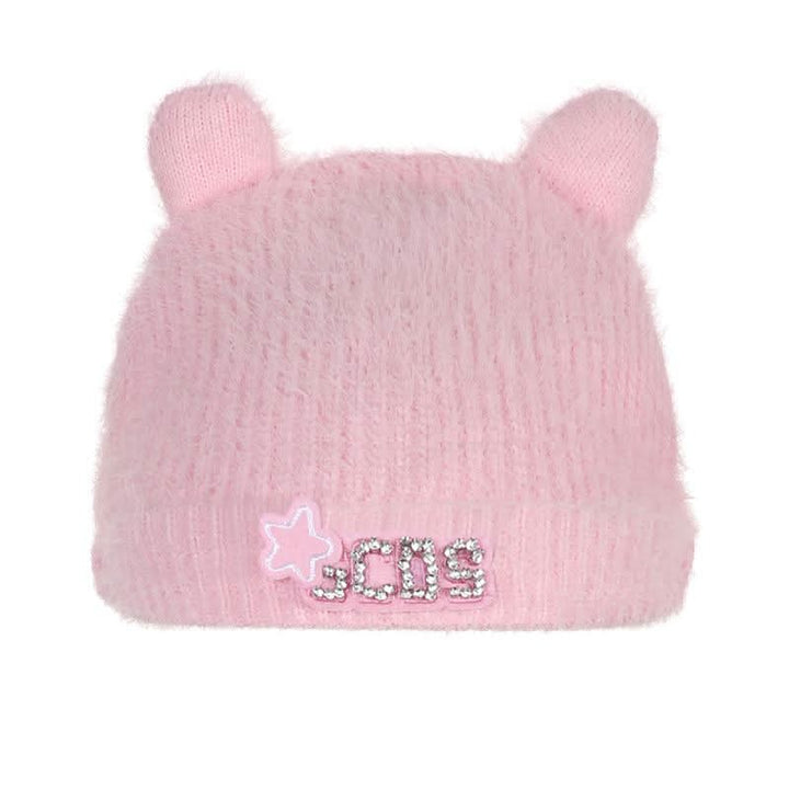 Fluffy beaded star applique hat  | Festival Outfits Women
