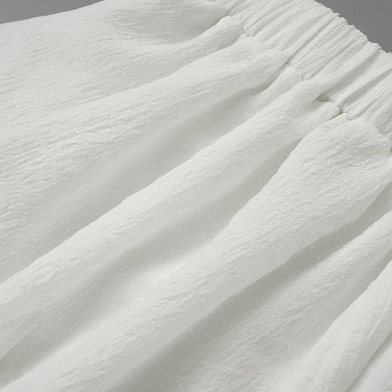 Ruffle textured bowknot tube mini skirt set  | Festival Outfits Women