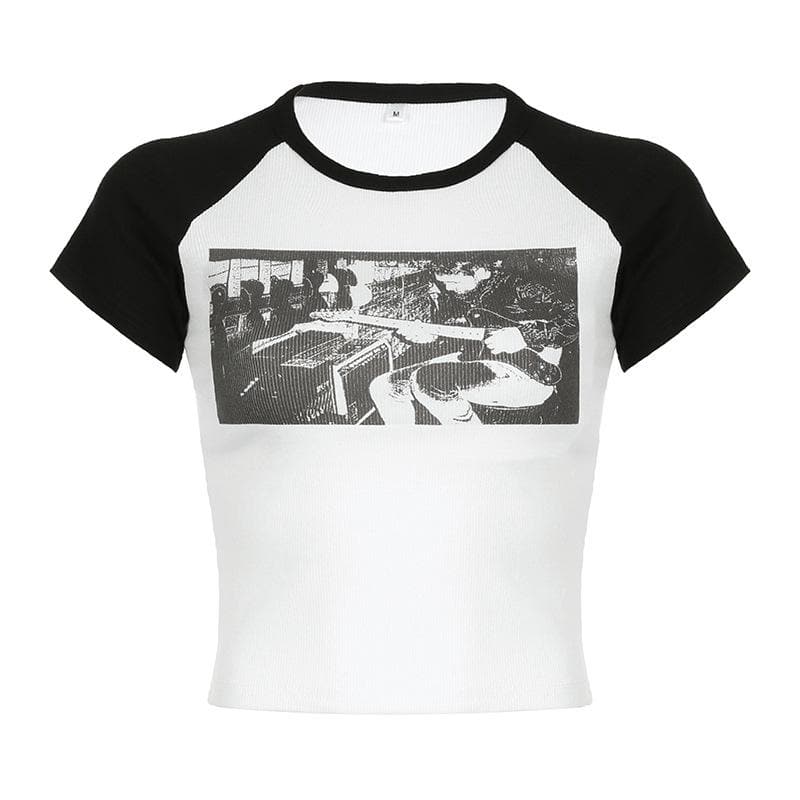 Takardar gajeriyar riga mai kama da crewneck | Kayan Biki na Mata