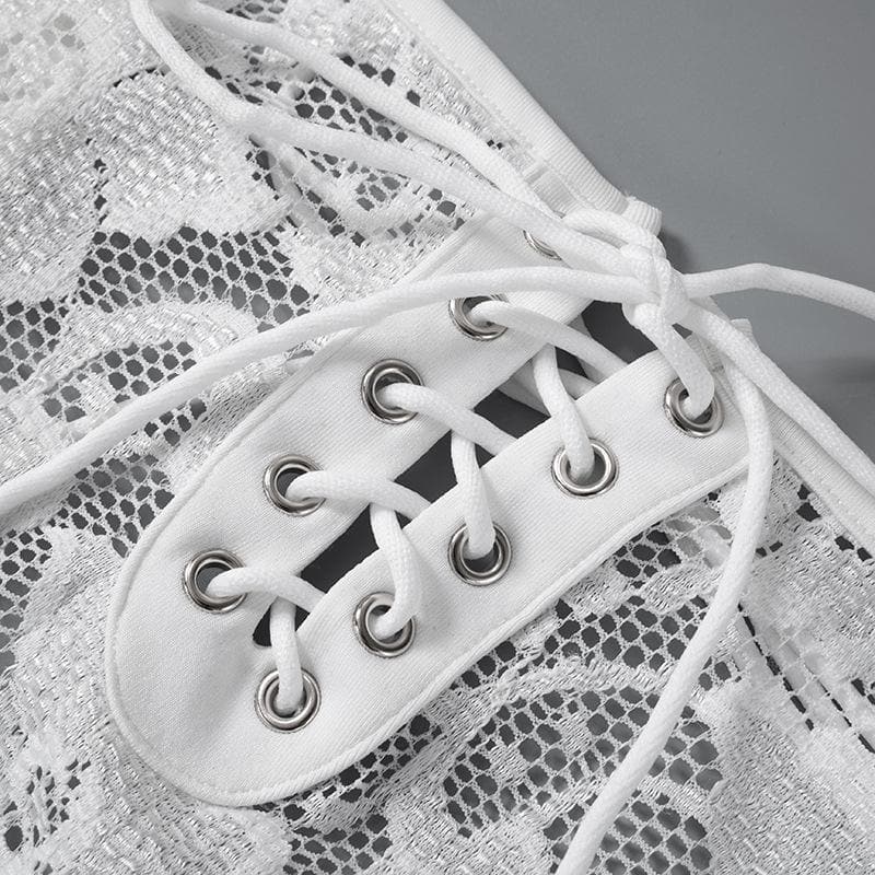 Riga mai dogon hannu mai lace sama da leshi mai kyau | Kayan Biki na Mata