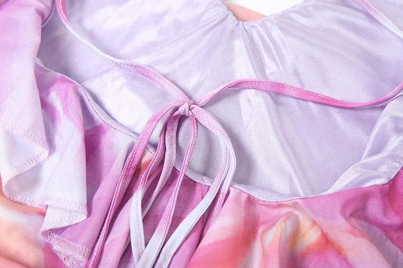 Riga mai tsayi mai tsayi ta cami midi mai siffar U | Kayan Biki na Mata