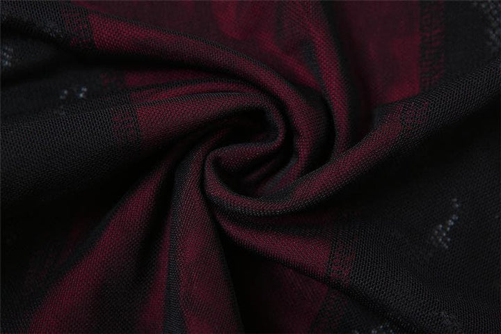 Kayan kwalliya na Patchwork v neck lace contrast bodysuit | Kayan bikin mata