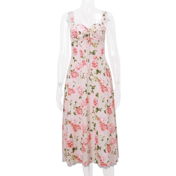 Riga mai lace mai laushi da aka yi da fure mai rubutu mai kauri | Tufafin Biki na Mata