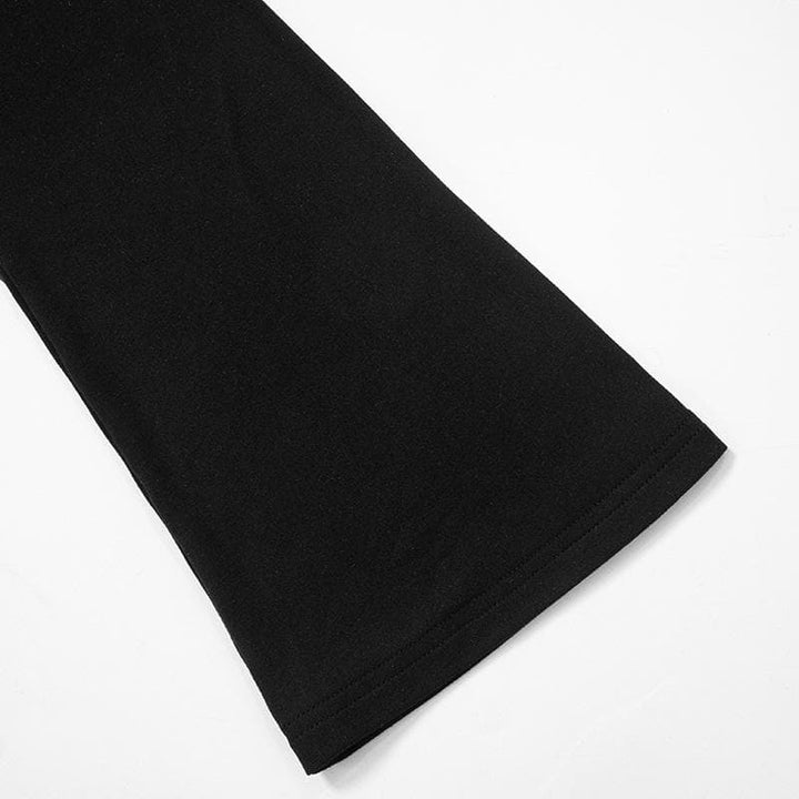 Long flared sleeve v neck ruched top  | Festival Outfits Women