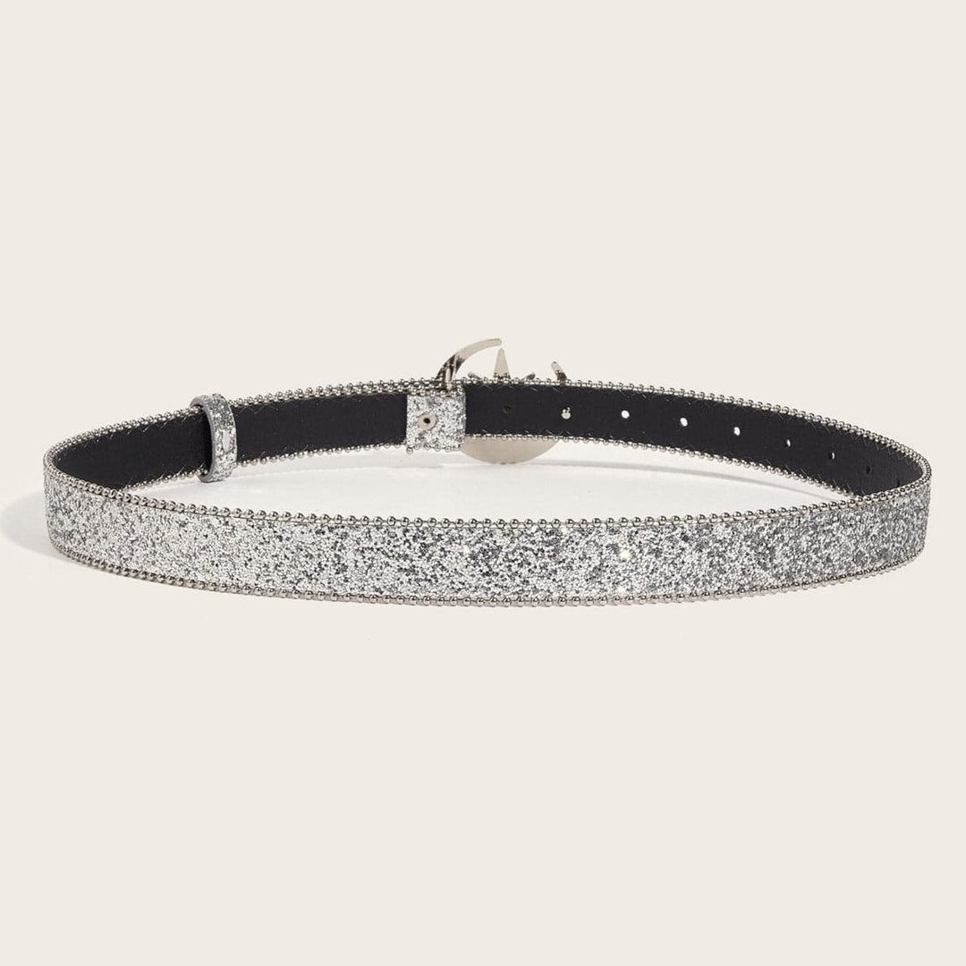 Moon star glitter beaded adjustable belt  | Festival Outfits Women