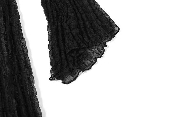 Riga mai dogon hannu mai laushi mai laushi | Tufafin Biki na Mata