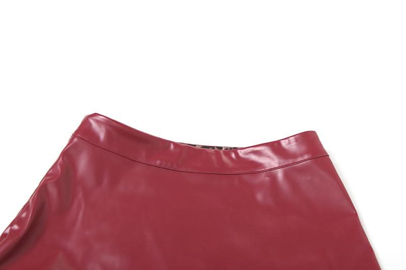 PU leather fluffy patchwork zip-up mini skirt Cargo Mini Skirt  | Festival Outfits Women