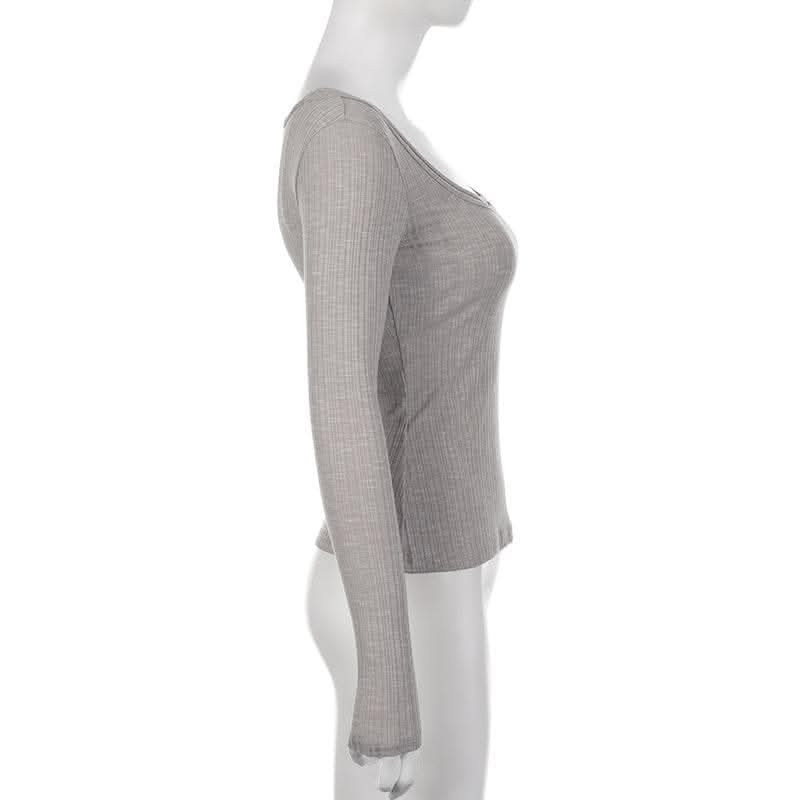 Long sleeve ribbed solid 2 piece top-final-sale  | Festival Outfits Women